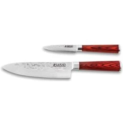Coffret 2 Couteaux Wusaki Pakka X50 - Chef Et Office