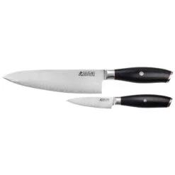 Coffret 2 Couteaux Wusaki San Mai 10Cr15 Pakkawood - Chef Et Office