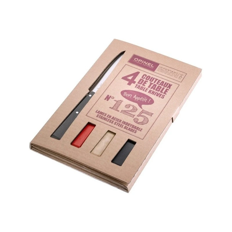 Coffret 4 Couteaux De Table Opinel - Esprit Loft 3 Coffret 4 Couteaux De Table Opinel - Esprit Loft