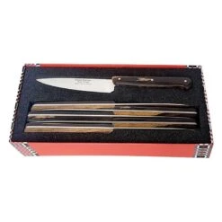 Coffret 6 Couteaux Office Goyon Chazeau P'tit Tradi Grenadille