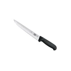 Couteau à Saigner Victorinox Lame Alvéolée Manche Fibrox Noir