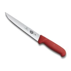 Couteau à Saigner Victorinox Lame Dos Droit Fibrox Rouge