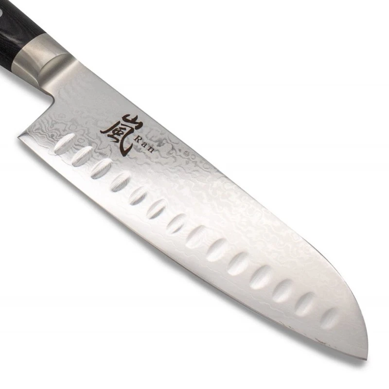 Couteau Santoku Yaxell Ran 165mm Damas Alvéolé 4 Couteau Santoku Yaxell Ran 165mm Damas Alvéolé – Image 2