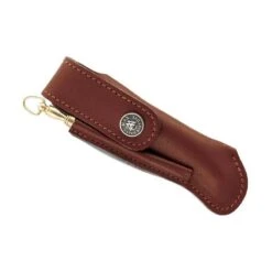 Étui Cuir Perou Laguiole Max Capdebarthes 12cm + Fusil De Poche